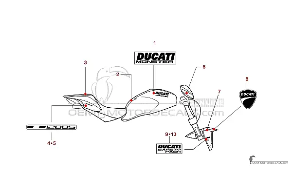 Ducati MONSTER 1200 S STRIPE 2015 - Rot