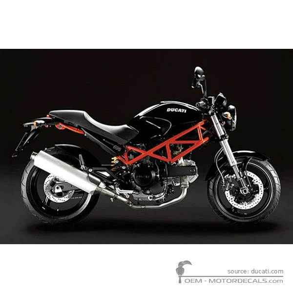 Pegatinas para Ducati MONSTER 695 2007 • Ducati Pegatinas OEM