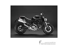 Stickers voor Ducati MONSTER 696 2008 - Zwart • Ducati OEM Stickers