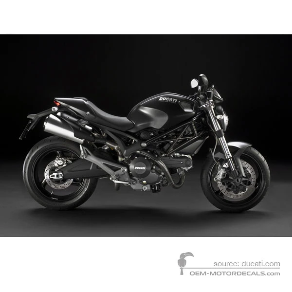 Pegatinas para Ducati MONSTER 696 2009 - Negro • Ducati Pegatinas OEM