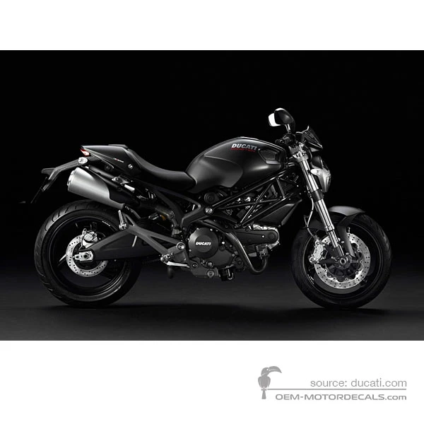 Decals for Ducati MONSTER 696 2013 - Black • Ducati OEM Decals