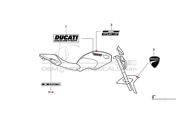 Ducati MONSTER 696 2013 - Bianco