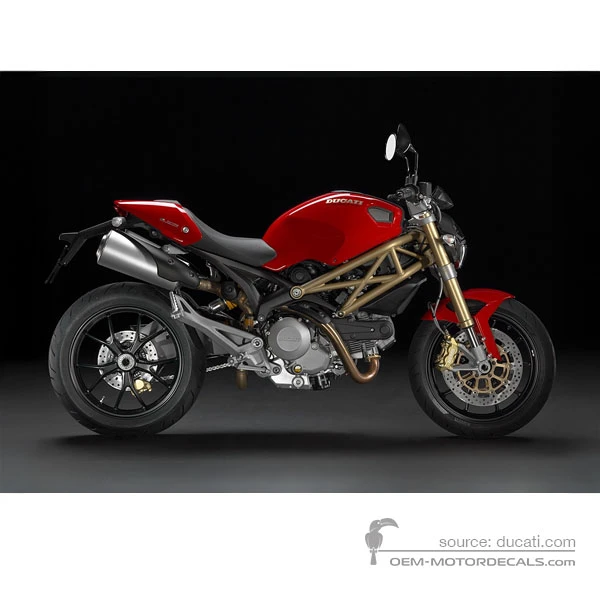 Decals for Ducati MONSTER 796 2013 20th Anniversary - Red • Ducati OEM Decals