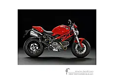 Aufkleber für Ducati MONSTER 796 2014 - Rot • Ducati OEM-Aufkleber