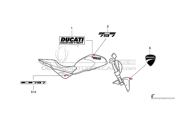 Ducati MONSTER 797 2017 - Grigio scuro