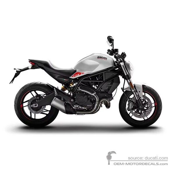 Pegatinas para Ducati MONSTER 797 2019 - Blanco • Ducati Pegatinas OEM