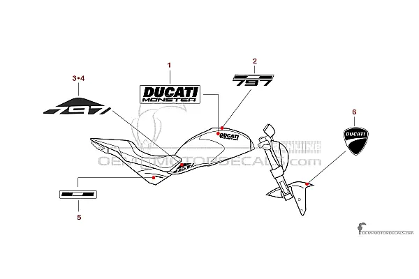 Ducati MONSTER 797 2020 - Blanco