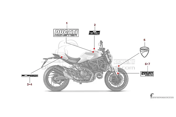 Ducati MONSTER 821 2015 - Blanco