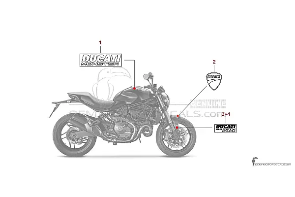 Ducati MONSTER 821 2016 - Dunkelgrau