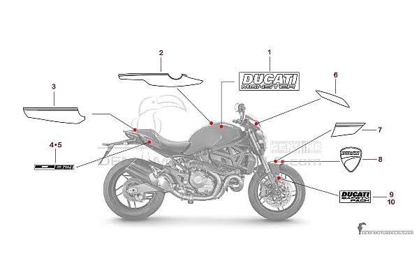 Ducati MONSTER 821 2016 - Rot