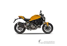 Stickers voor Ducati MONSTER 821 2018 - Geel • Ducati OEM Stickers