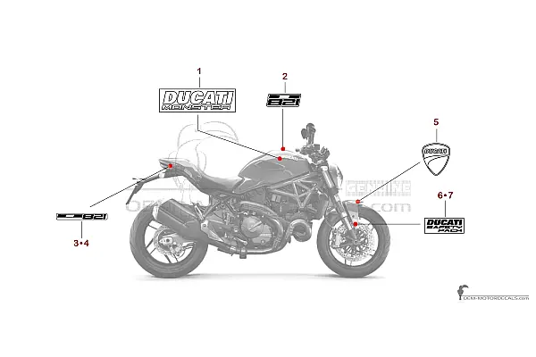 Ducati MONSTER 821 2018 - Red