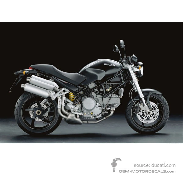 Autocollants pour Ducati MONSTER S2R 2006 - Gris foncé • Ducati Autocollants OEM