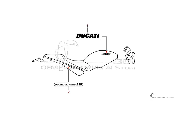 Ducati MONSTER S2R 2006 - Ciemnoszary