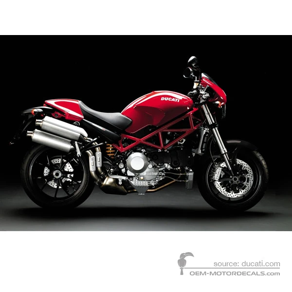 Adesivi per Ducati MONSTER S4R 2008 - Rosso • Ducati Adesivi OEM