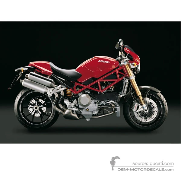 Adesivi per Ducati MONSTER S4RS 2006 - Rosso • Ducati Adesivi OEM