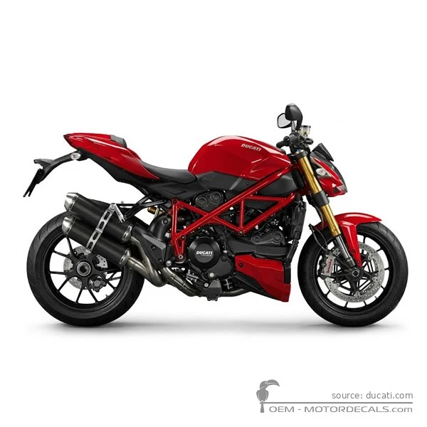 Aufkleber für Ducati STREETFIGHTER 1098 S 2012 • Ducati OEM-Aufkleber