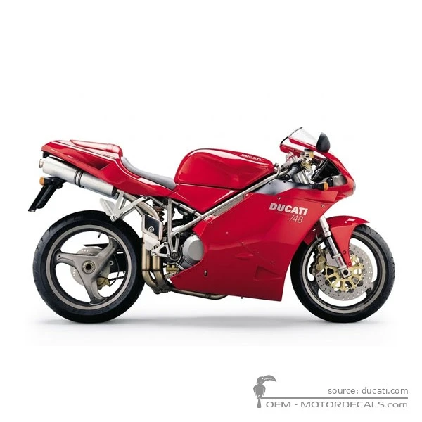 Decals for Ducati SUPERBIKE 748 2002 • Ducati OEM Decals