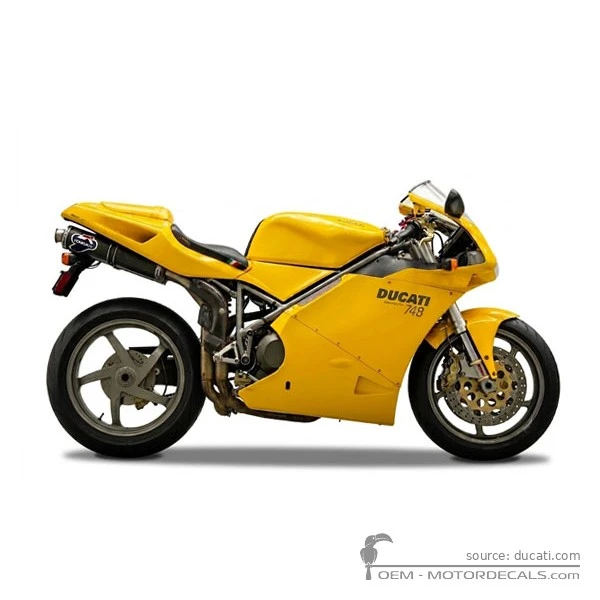Decals for Ducati SUPERBIKE 748 2002 • Ducati OEM Decals