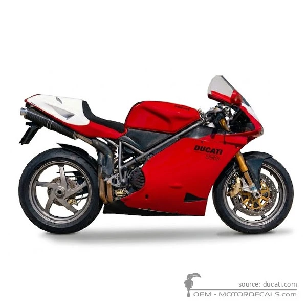 Autocollants pour Ducati SUPERBIKE 996 R 2001 • Ducati Autocollants OEM
