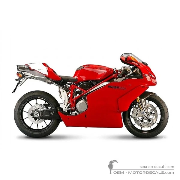 Aufkleber für Ducati SUPERBIKE 999 R 2006 • Ducati OEM-Aufkleber