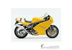 Stickers voor Ducati SUPERSPORT 900 SS Super Light  1997 • Ducati OEM Stickers
