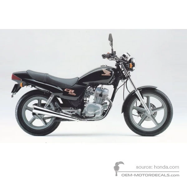 Adesivi per Honda CB250 TWO FIFTY 1994 - Blu • Honda Adesivi OEM