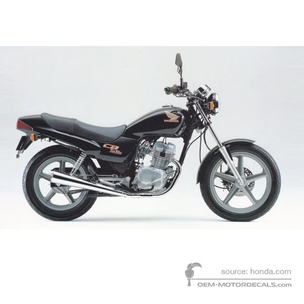 Aufkleber für Honda CB250 TWO FIFTY 1996 - Schwarz • Honda OEM-Aufkleber