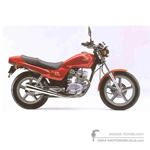 Naklejki do Honda CB250 TWO FIFTY 1996 - Czerwony • Honda Naklejki OEM
