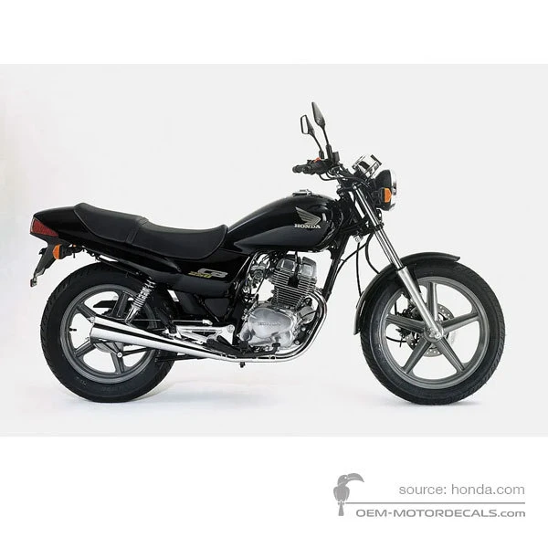 Decals for Honda CB250 2000 - Black • Honda OEM Decals