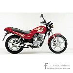 Honda CB250 2000 - Czerwony