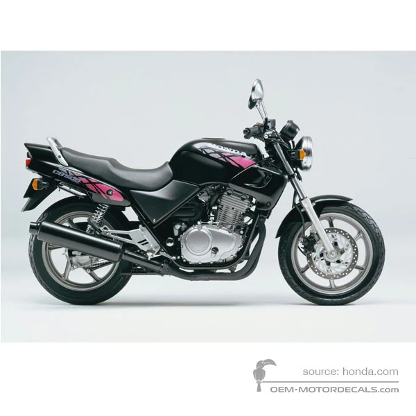 Aufkleber für Honda CB500 1994 - Schwarz • Honda OEM-Aufkleber