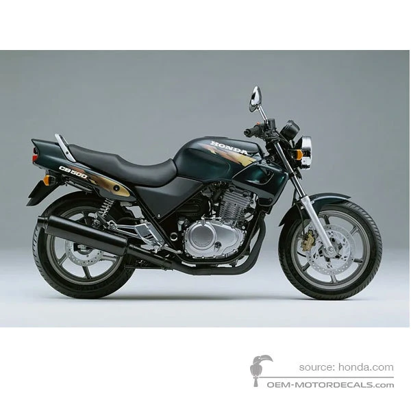 Aufkleber für Honda CB500 1997 - Grün • Honda OEM-Aufkleber