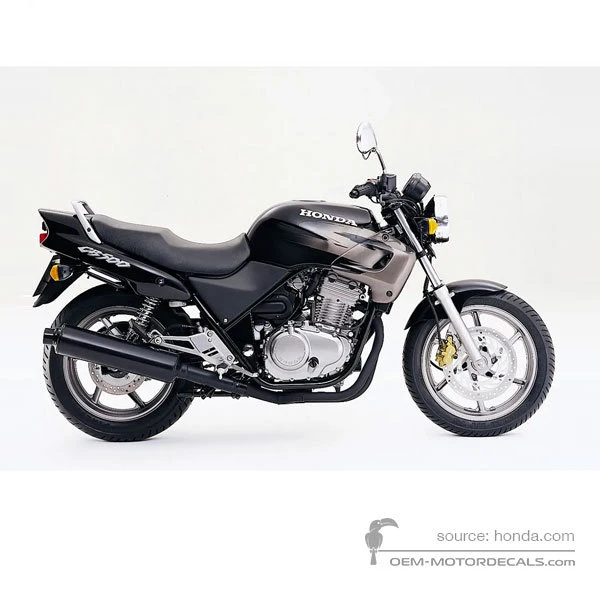 Naklejki do Honda CB500 1998 - Czarny • Honda Naklejki OEM