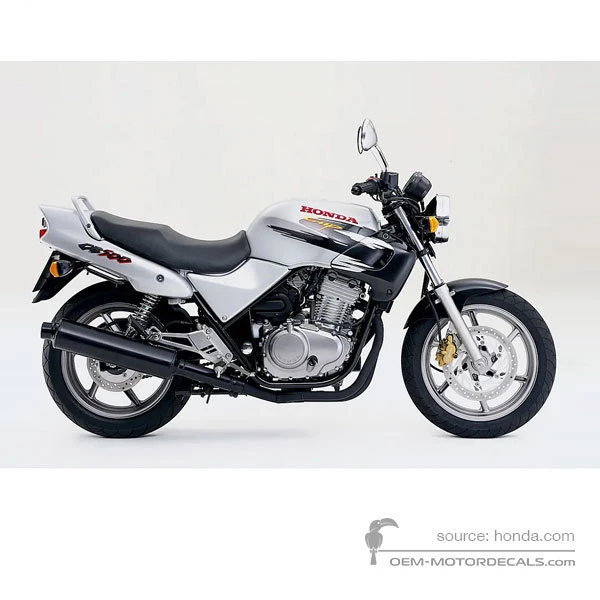 Pegatinas para Honda CB500 1998 - Plata • Honda Pegatinas OEM