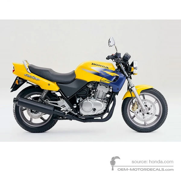 Pegatinas para Honda CB500 1998 - Amarillo • Honda Pegatinas OEM