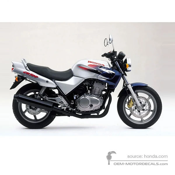 Pegatinas para Honda CB500 1999 - Plata • Honda Pegatinas OEM