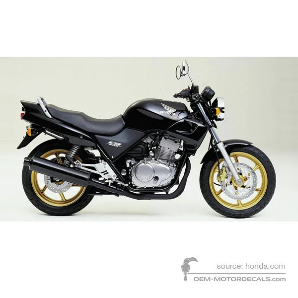 Naklejki do Honda CB500 2002 - Czarny • Honda Naklejki OEM