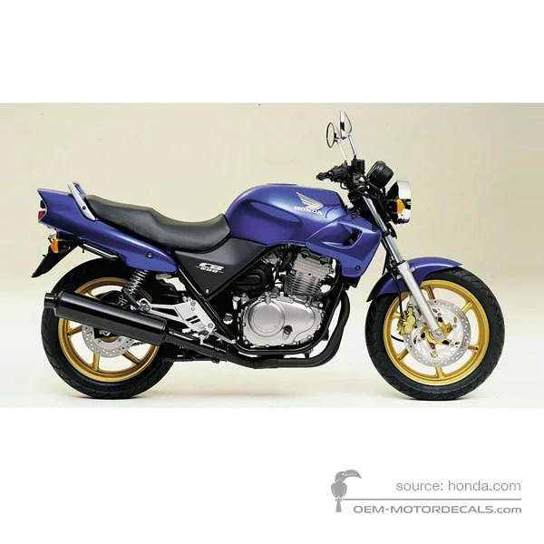 Naklejki do Honda CB500 2002 - Niebieski • Honda Naklejki OEM