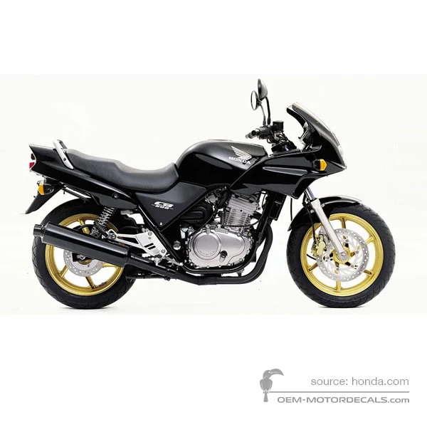 Aufkleber für Honda CB500S 2000 - Schwarz • Honda OEM-Aufkleber