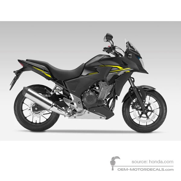Stickers voor Honda CB500X 2015 - Zwart • Honda OEM Stickers