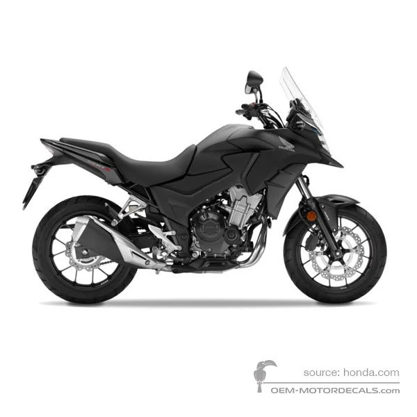 Stickers voor Honda CB500X 2016 - Zwart • Honda OEM Stickers