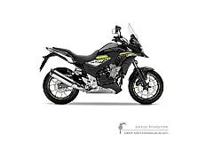Adesivi per Honda CB500X 2016 - Nero • Honda Adesivi OEM