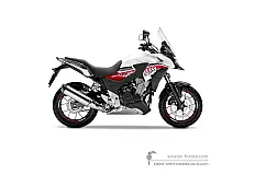 Adesivi per Honda CB500X 2016 - Bianco • Honda Adesivi OEM
