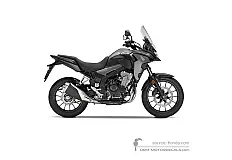 Adesivi per Honda CB500X 2020 - Nero • Honda Adesivi OEM