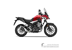Pegatinas para Honda CB500X 2020 - Rojo • Honda Pegatinas OEM