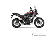 Stickers voor Honda CB500X 2021 - Zwart • Honda OEM Stickers