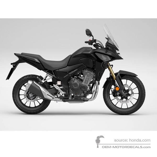 Stickers voor Honda CB500X 2022 - Zwart • Honda OEM Stickers