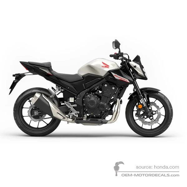 Pegatinas para Honda CB500 HORNET 2024 - Blanco • Honda Pegatinas OEM