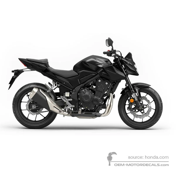 Aufkleber für Honda CB500 HORNET 2025 - Black • Honda OEM-Aufkleber
